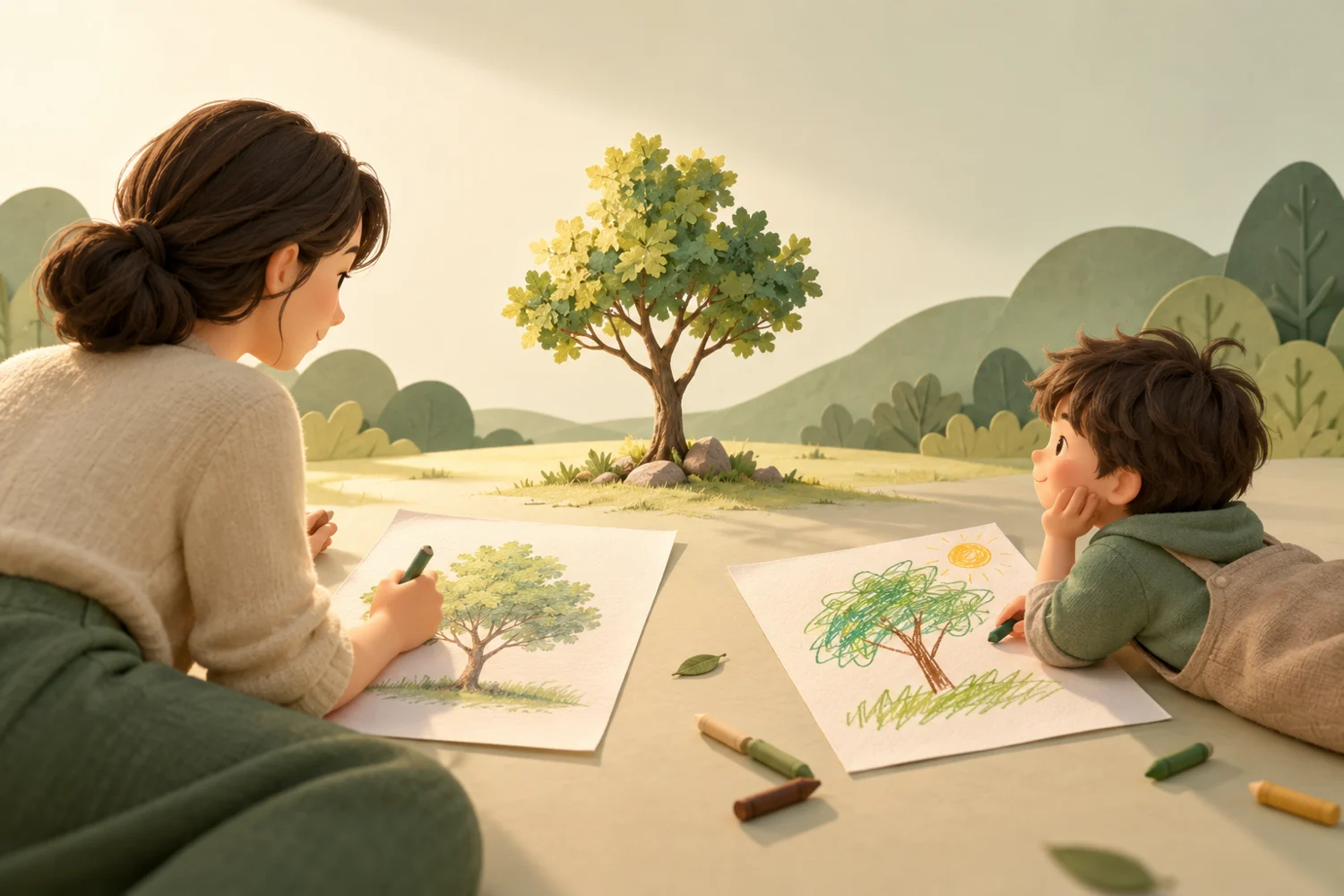 主題情境插畫:親子衝突日課如何寫?描述互動細節,不替孩子貼標籤